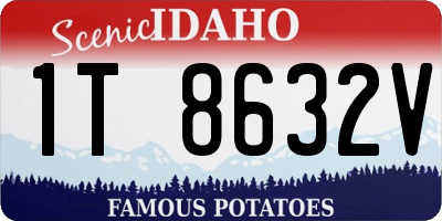 ID license plate 1T8632V