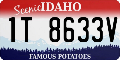 ID license plate 1T8633V