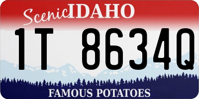 ID license plate 1T8634Q