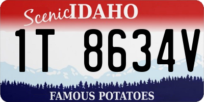ID license plate 1T8634V