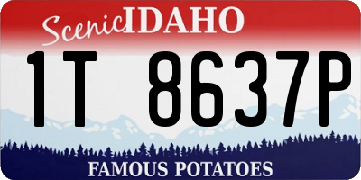 ID license plate 1T8637P