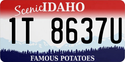 ID license plate 1T8637U