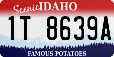 ID license plate 1T8639A