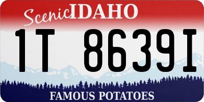 ID license plate 1T8639I