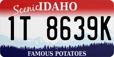 ID license plate 1T8639K