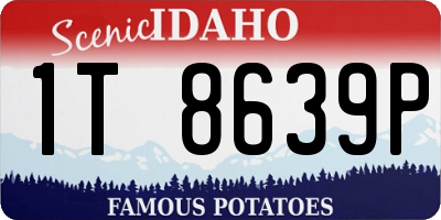 ID license plate 1T8639P