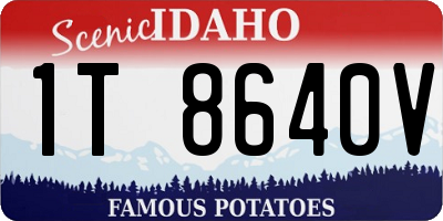 ID license plate 1T8640V