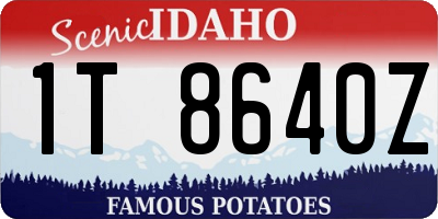 ID license plate 1T8640Z