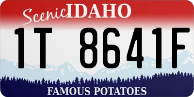 ID license plate 1T8641F