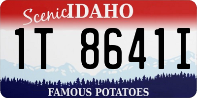 ID license plate 1T8641I