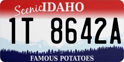 ID license plate 1T8642A