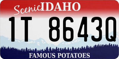 ID license plate 1T8643Q