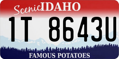 ID license plate 1T8643U