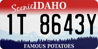 ID license plate 1T8643Y
