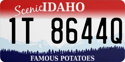 ID license plate 1T8644Q