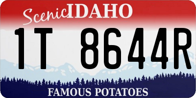 ID license plate 1T8644R