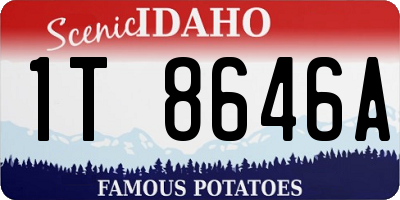 ID license plate 1T8646A
