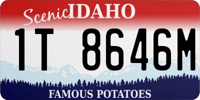 ID license plate 1T8646M