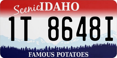 ID license plate 1T8648I