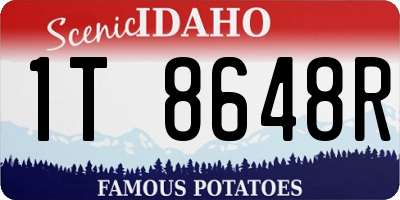 ID license plate 1T8648R