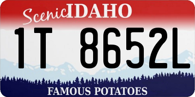 ID license plate 1T8652L