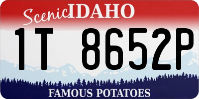 ID license plate 1T8652P