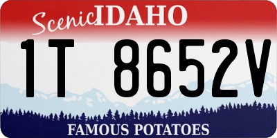ID license plate 1T8652V