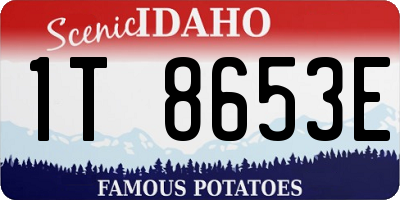 ID license plate 1T8653E