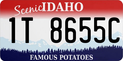 ID license plate 1T8655C