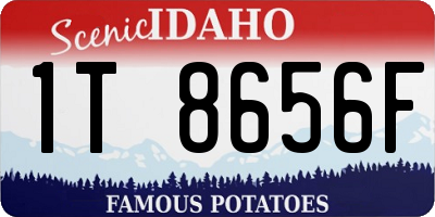 ID license plate 1T8656F