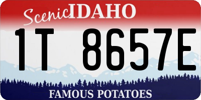 ID license plate 1T8657E