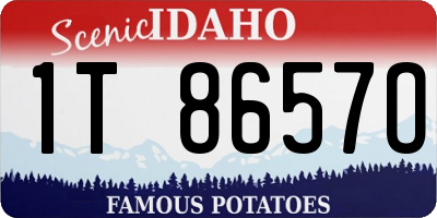 ID license plate 1T8657O