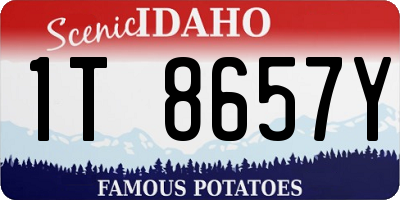ID license plate 1T8657Y