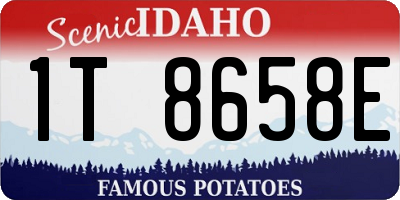 ID license plate 1T8658E