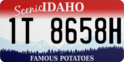 ID license plate 1T8658H