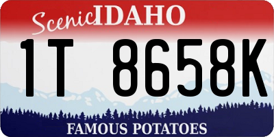 ID license plate 1T8658K