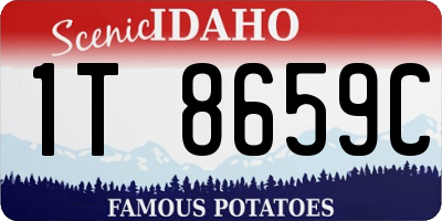 ID license plate 1T8659C