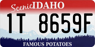 ID license plate 1T8659F