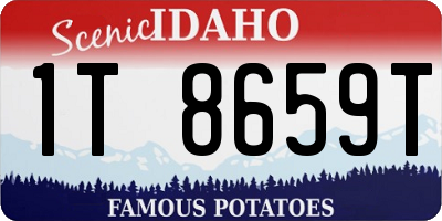 ID license plate 1T8659T