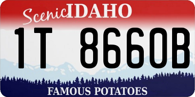 ID license plate 1T8660B