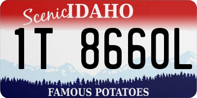 ID license plate 1T8660L