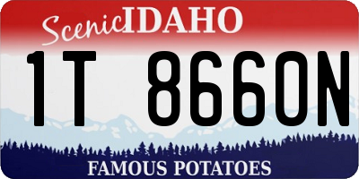 ID license plate 1T8660N