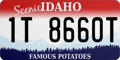 ID license plate 1T8660T