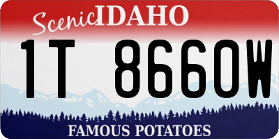 ID license plate 1T8660W