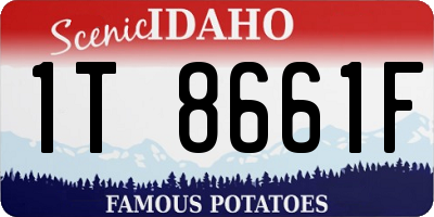ID license plate 1T8661F