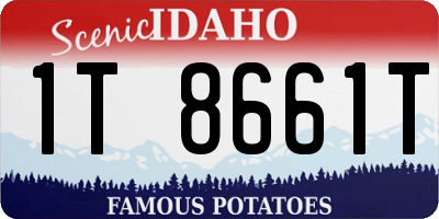 ID license plate 1T8661T
