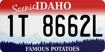 ID license plate 1T8662L