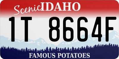 ID license plate 1T8664F