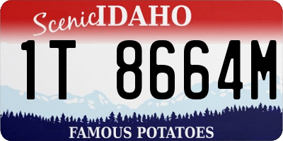 ID license plate 1T8664M