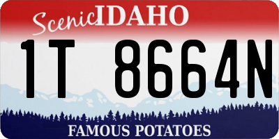 ID license plate 1T8664N